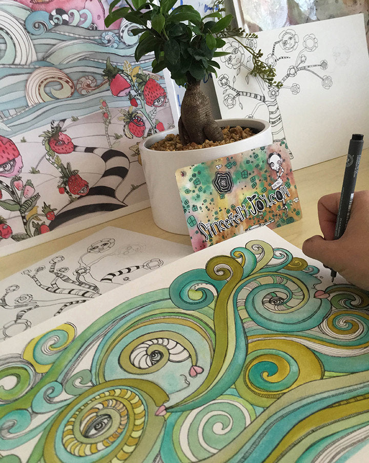 Thick Sherpa Fleece Blanket &#39;Honeydew Ocean&#39;