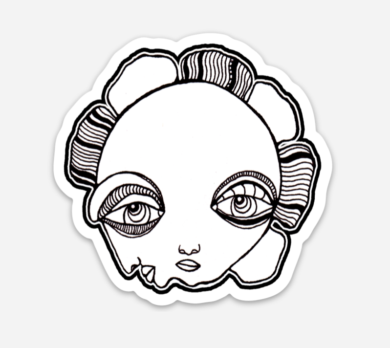 "Ms. Flora" Vinyl Sticker