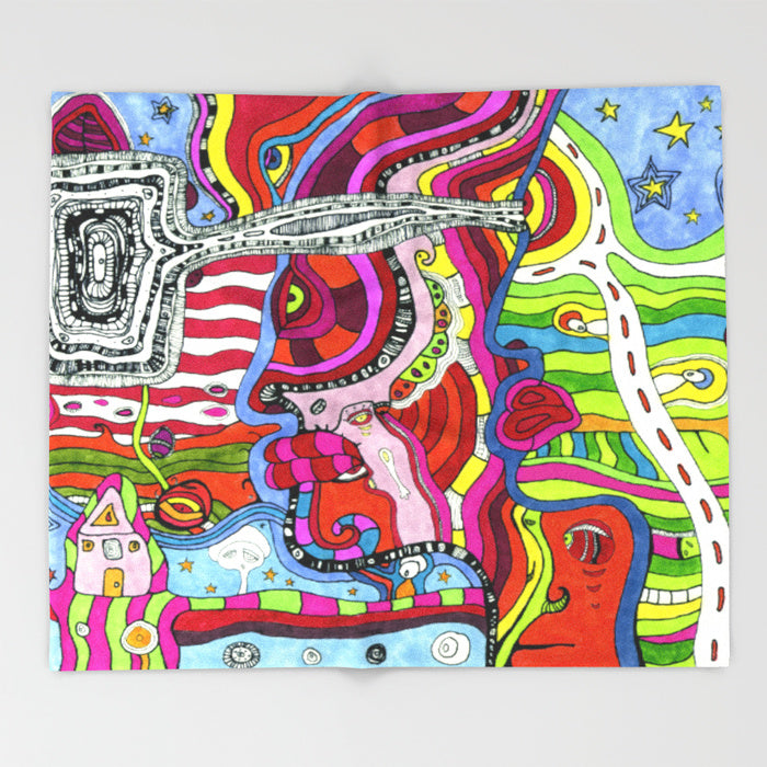 'Multi-directional' Fleece Blanket