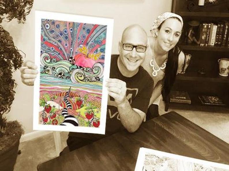 Wall Art Tapestry &#39;Pink Sun Rising&#39;