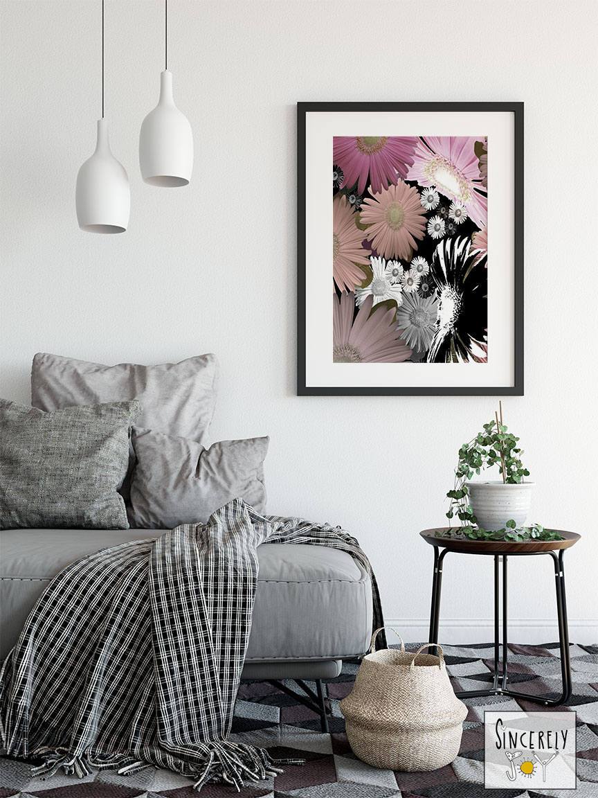 Art Print on Paper &#39;C Floral 06&#39;