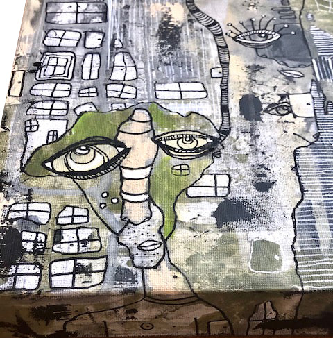 Original Fine Art &#39;&#39;Pulling out of the Chaos together II&quot;