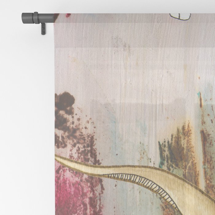 Window Curtains &quot;Surreal Owl 1&quot;