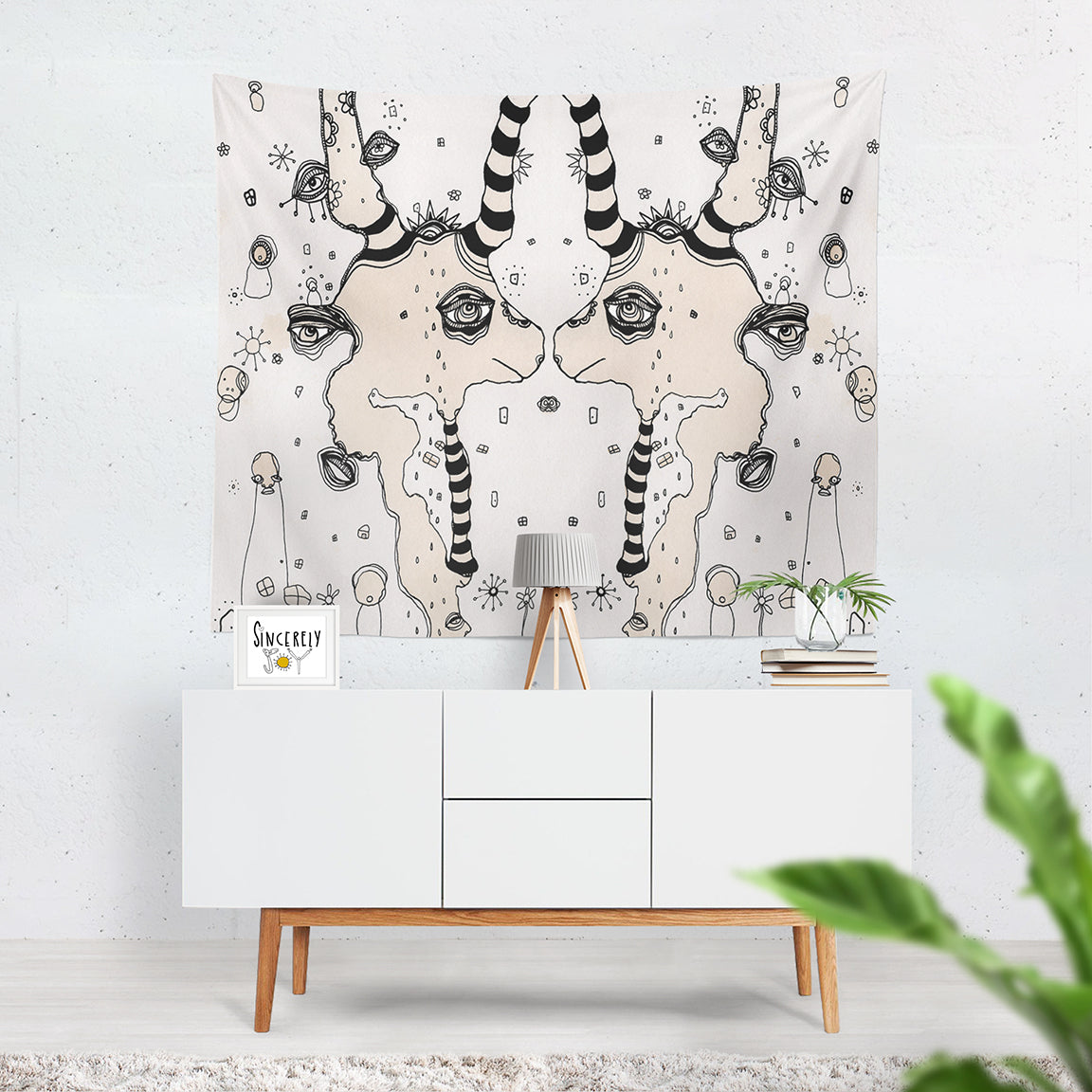 Wall Art Tapestry &#39;Stained 02&#39;