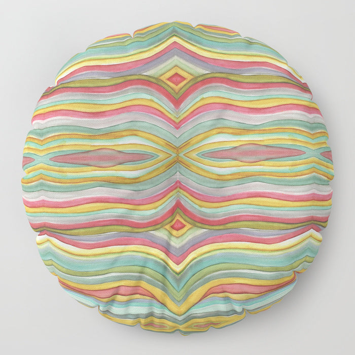 Floor / Meditation Cushion &#39;Striped&#39;