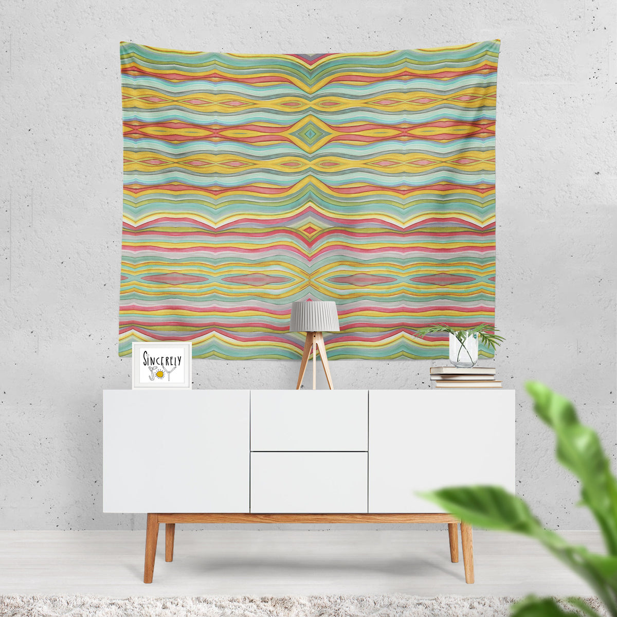 Wall Art Tapestry &#39;Striped&#39;