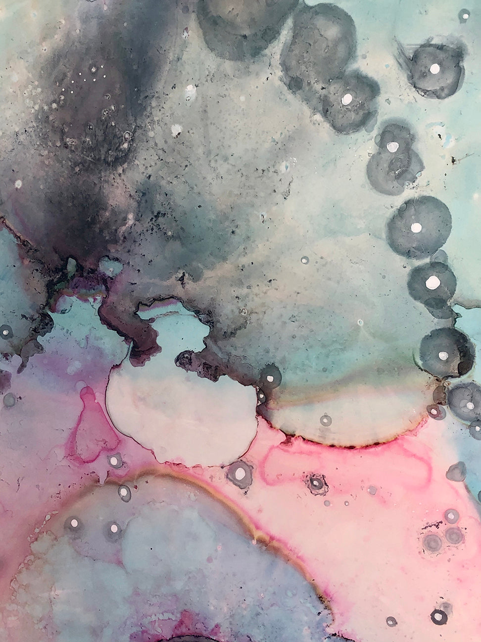 Original Abstract Fine Art &quot;Floating in the Organic City&quot;