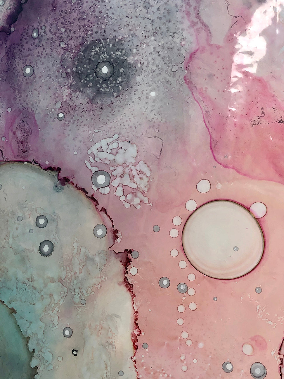 Original Abstract Fine Art &quot;Floating in the Organic City&quot;