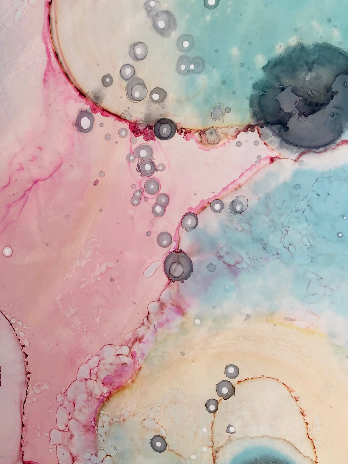 Original Abstract Fine Art &quot;Floating in the Organic City&quot;