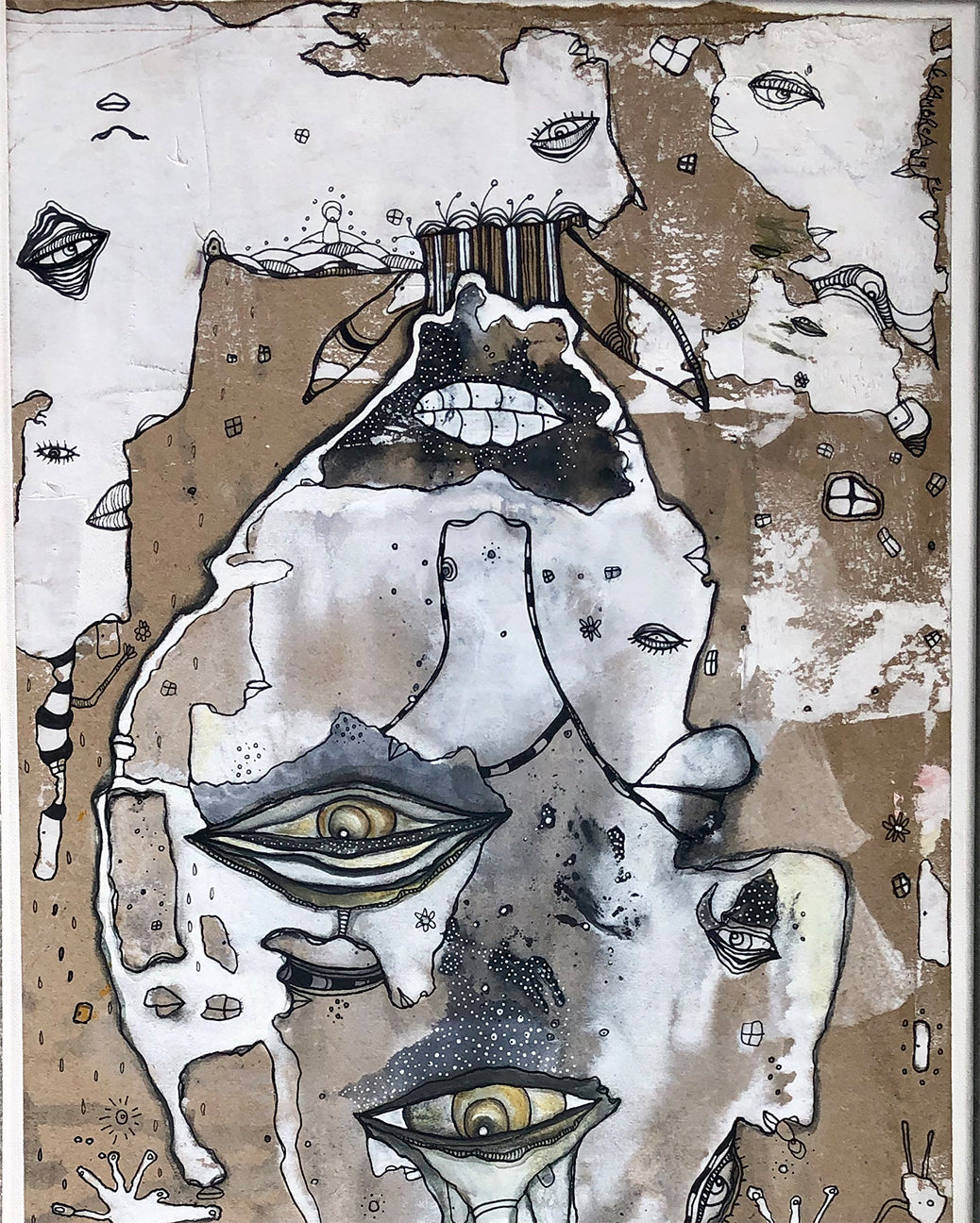 Original Abstract Fine Art &#39;Turned around&#39;