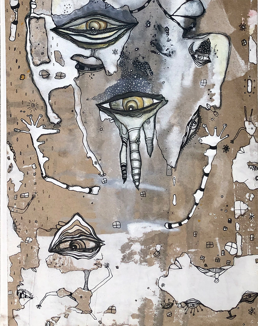 Original Abstract Fine Art &#39;Turned around&#39;