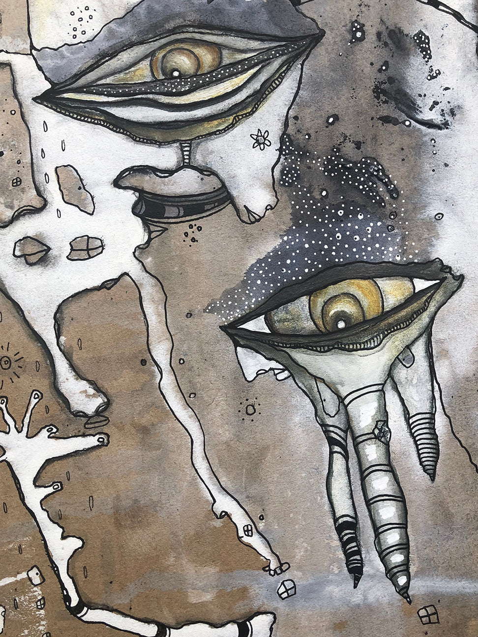 Original Abstract Fine Art &#39;Turned around&#39;