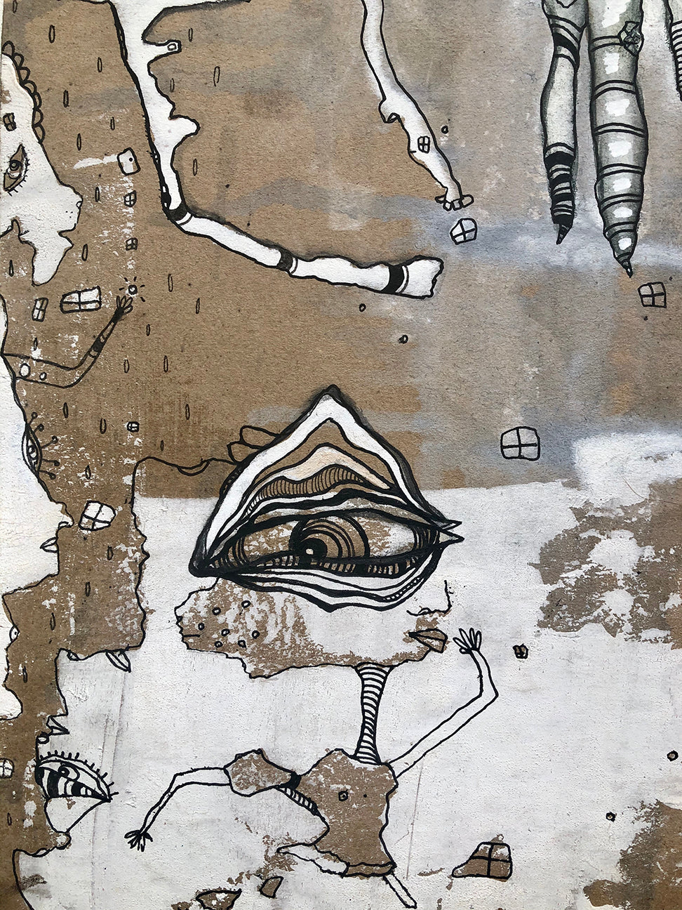 Original Abstract Fine Art &#39;Turned around&#39;