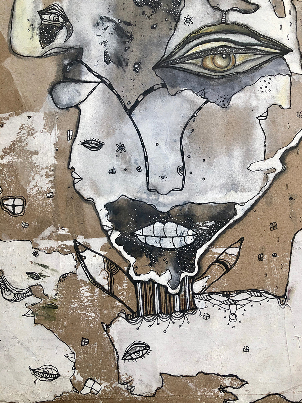 Original Abstract Fine Art &#39;Turned around&#39;