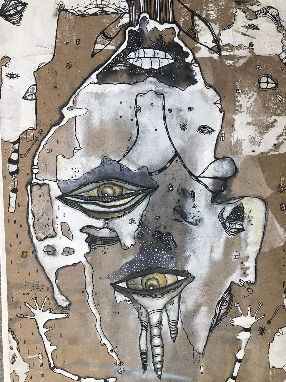 Original Abstract Fine Art &#39;Turned around&#39;