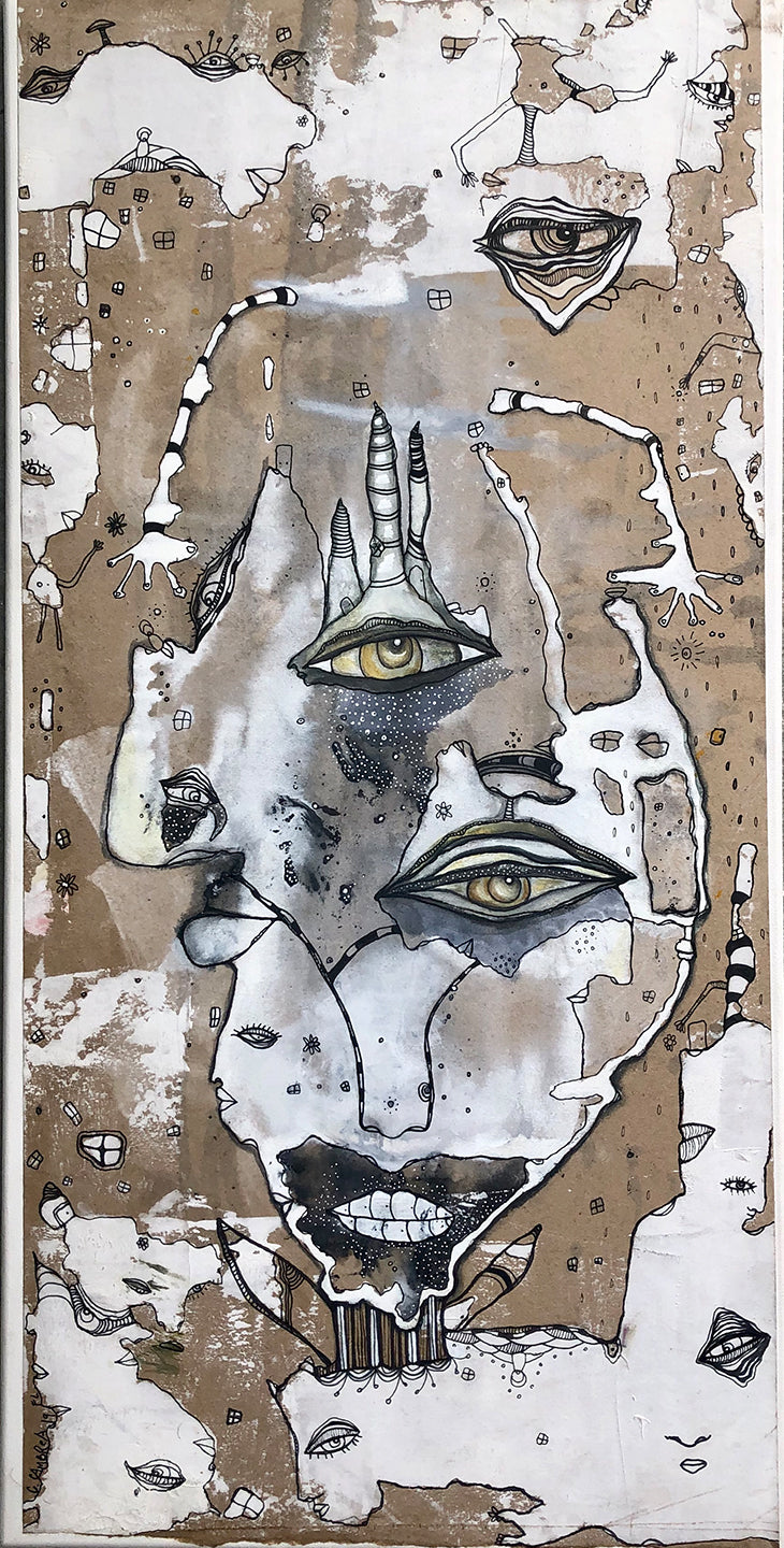 Original Abstract Fine Art &#39;Turned around&#39;