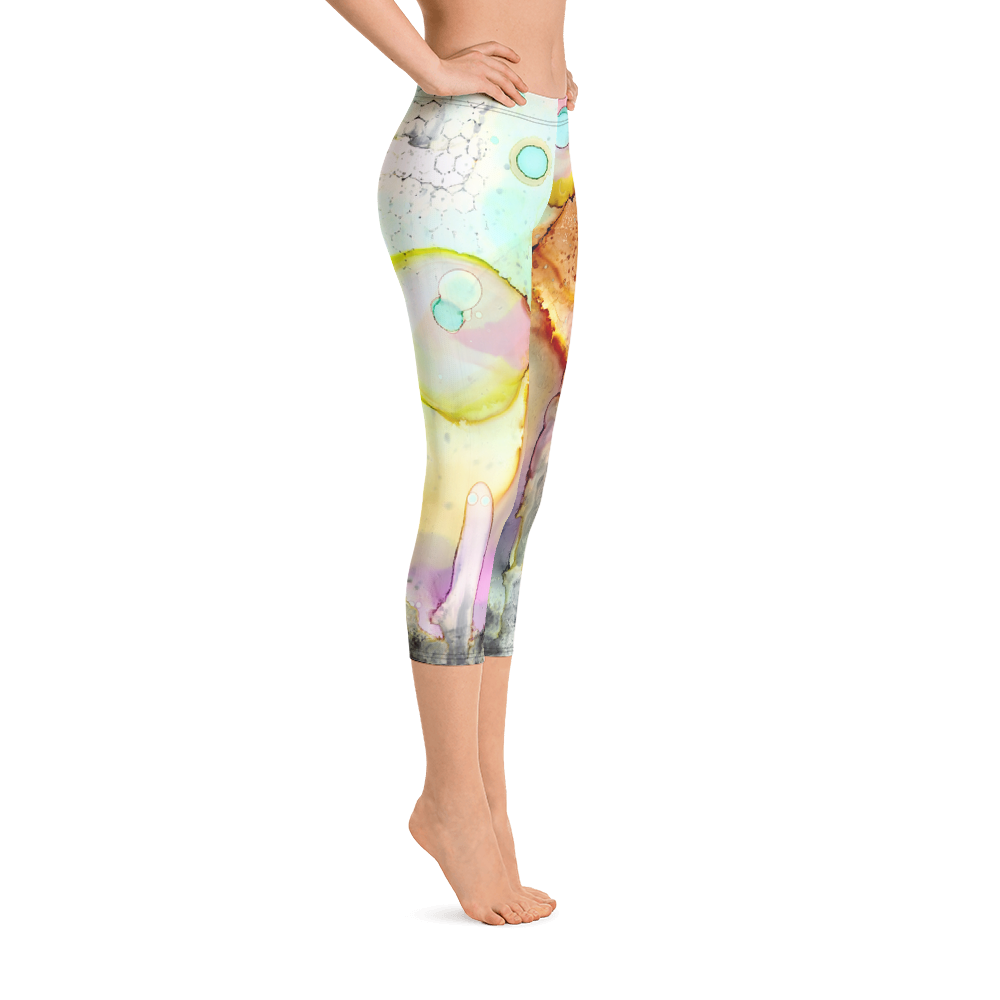 Abstract Workout Leggings &#39;Over the Rainbow&#39;