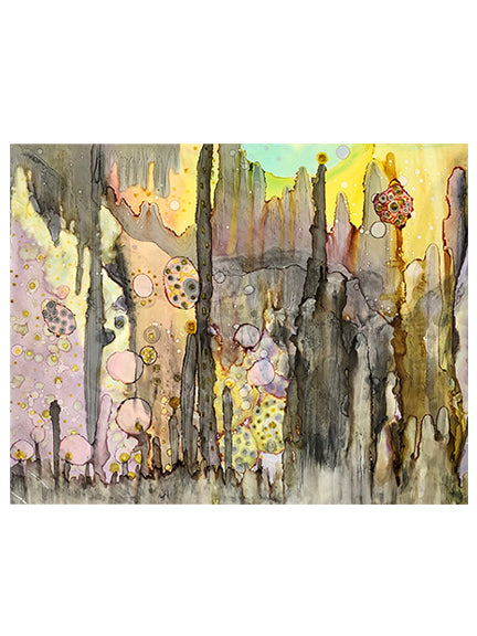 Original Mixed Media Fine Art &#39;in the cave&#39;