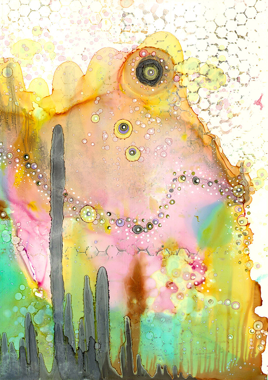 Original Abstract Fine Art 'Over the Rainbow'